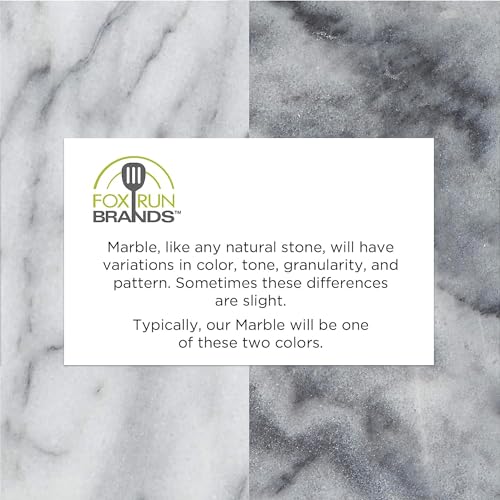 Marble Rolling Pin & Stand (White, Aluminum Handles)