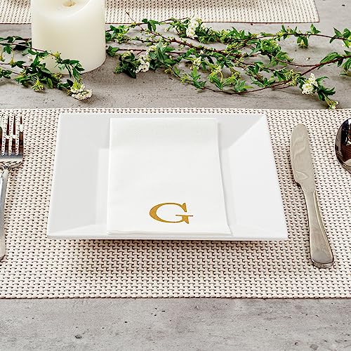 Gold Letter G Linen (Gold / 50 Count / G)
