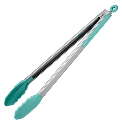 Kitchen Tong for Cooking (Aqua Sky / 16 inch)