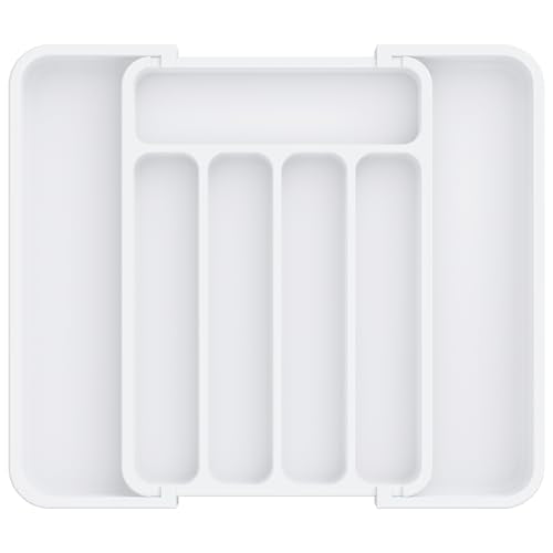 Silverware Drawer Organizer (Medium / White)