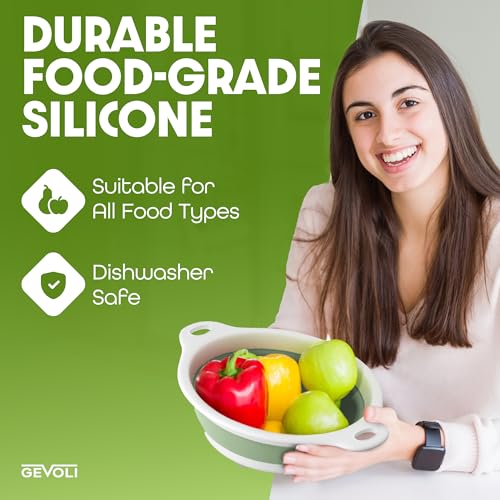 Collapsible Colanders (2 Pack / Green)
