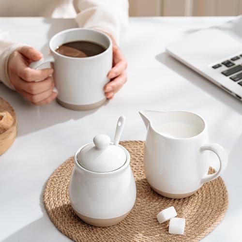 10oz Sugar Bowl & 13oz Creamer Set (Cream & Sugar Set / White)