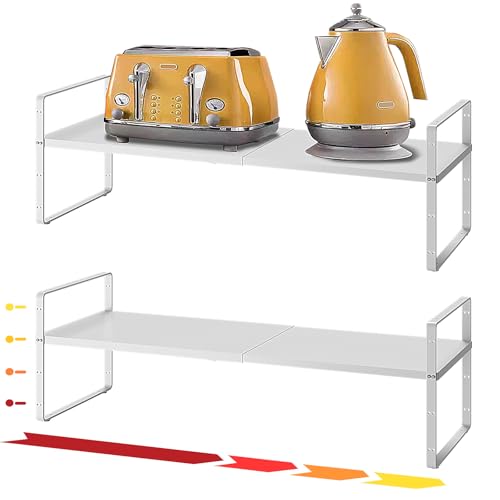 16.5~27.1" Expandable Shelf (White / 2Pcs // 8''W)