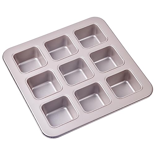 Brownie Cake Pan (11.0"D x 11.0"W x 1.6"H / Champagne Gold)
