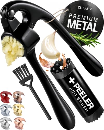 Premium Garlic Press Set (Large | Black)