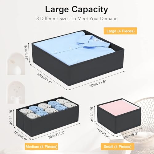 Drawer Organizer 15 Pack (Black / 15 Pack)