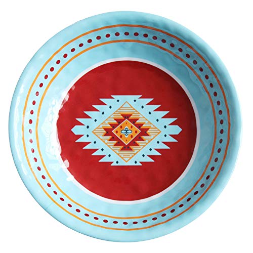 Southwest 14 Piece Aztec Melamine Plastic Dinnerware Set (14 Piece / Southwest Melamine)