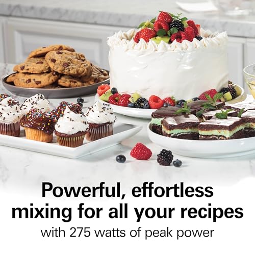 6 Speed Electric Hand Mixer With Easy Clean Beaters (White / Powerful 275 Watt Motor (Pack of 1))