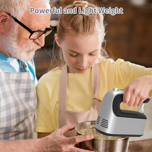 9 Speed Digital Hand Mixer Electric (Silvery Black)