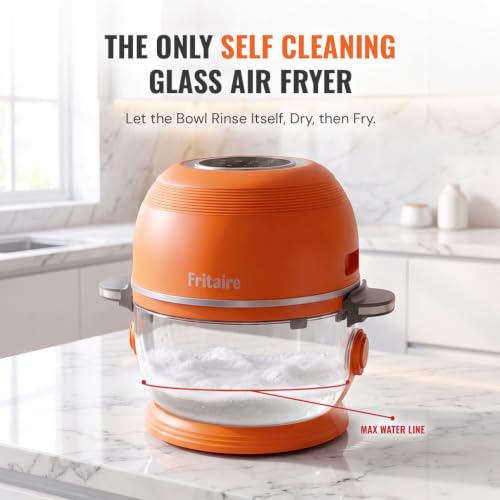 Glass Air Fryer Non Toxic (Orange)