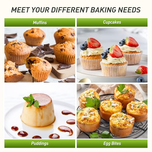 2 Pack 24 Cups Silicone Mini Muffin Pan with Metal Reinforced Frame Silicone Molds Parents Stepdad Pawpaw Who Want Nothing Everything Future Groom Bride Law Christmas Xmas Happy Birthday Gifts Ideal (2pc: 24-Cup Mini / Green)