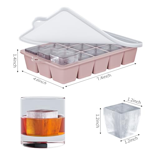 Silicone Ice Cube Tray 3 Pack (Blue+Pink+Green / Ice Cube Tray 3 Pack)