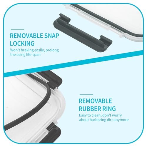 10 Pack Glass Meal Prep Containers (10PACK 22OZ)