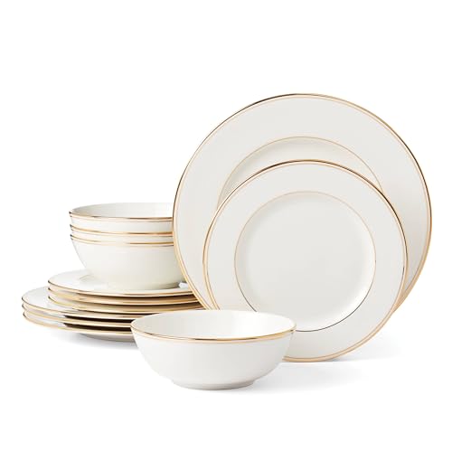 Federal Gold Bone China 12 (12-Piece Dinnerware Set)