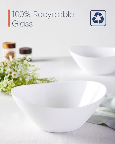 66 OZ Salad Bowl Set of 2 (Angel White / 66 OZ - Salad Bowls)