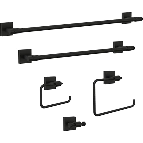 Towel Rack 24 Inch Matte Black Towel Bar for Bathroom (24 inch / Matte Black)