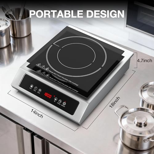 1800W Commercial Induction Cooktop (Commercial Induction Cooktop)