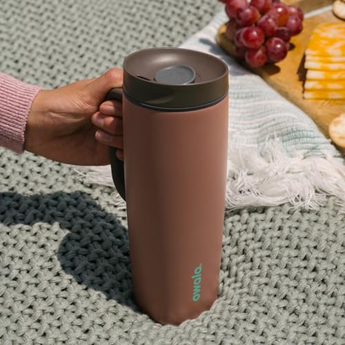 SmoothSip Slider Stainless Steel Insulated Travel Mug with Handle (With Handle / 24 Ounces / Pucker Up)
