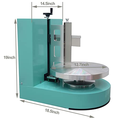 Cake Decorating Coating Machine Cream Spreading Automatic Frosting Turntable with Graduated Scraper 60 (4-12inch / green)