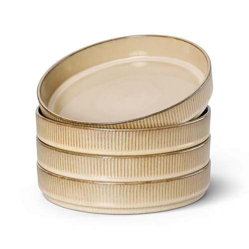 Pasta Bowls Set of 4 (Caramel Khaki)