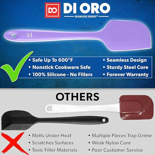 DI ORO Silicone Spatula Set (Lavender)