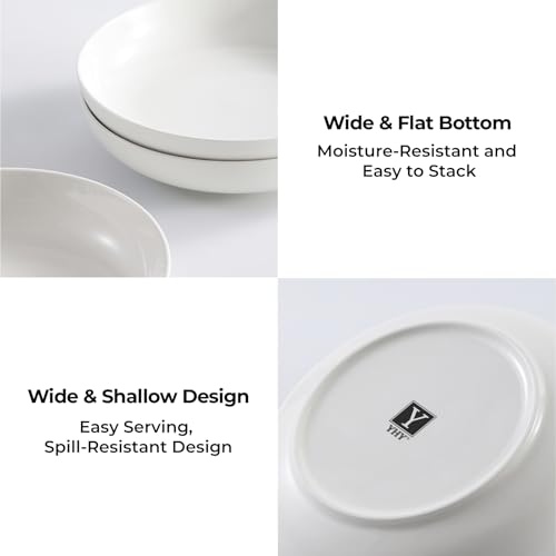 9.75" Large Pasta Bowls (9.75 inches / White)