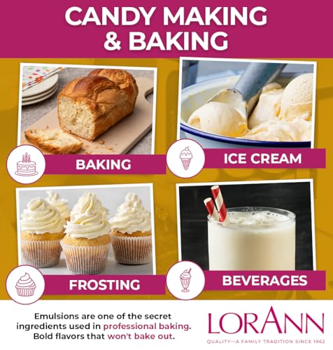 Butter Vanilla Emulsion & Flavoring For Baking (128 Fl Oz (Pack of 1))