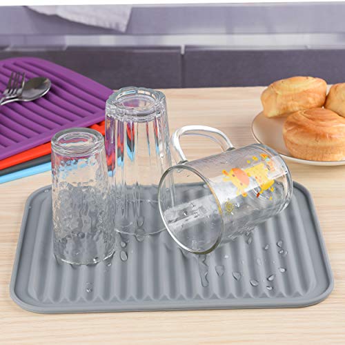 Silicone Trivets for Hot Dishes (Light Grey)