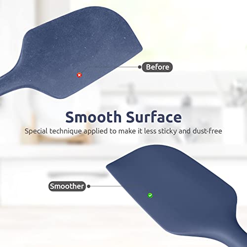14in Extra Large Silicone Spatula (Midnight Blue / 14 in (extra large spatula))