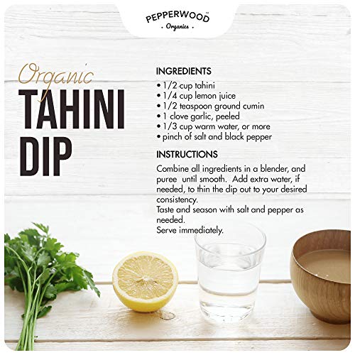 Organic Whole Sesame Tahini Paste (11.6 Ounce (Pack of 2))