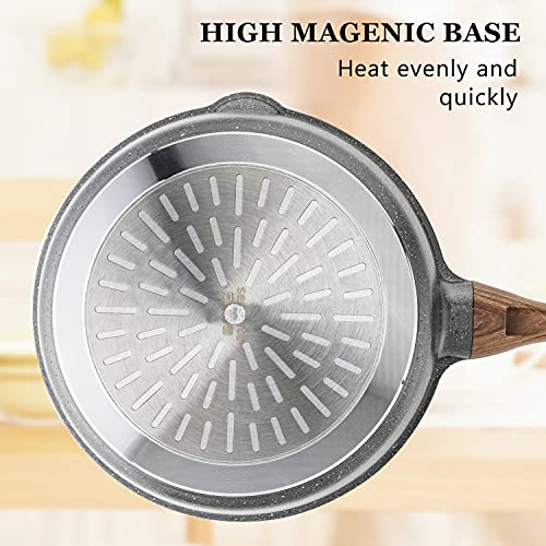 Nonstick Skillet (Gray / 10-inch/3.5QT)