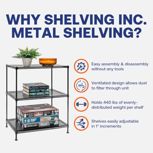 Shelving Inc. 12" d x 24" w x 28" h 3 (12" d x 24" w x 28" h)