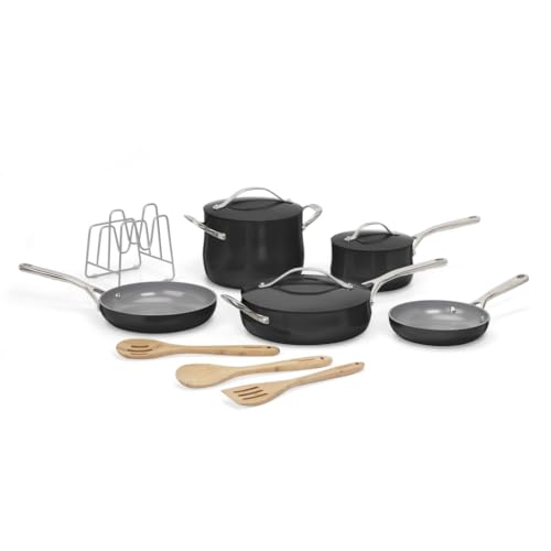 Ceramic Cookware Set (Black / 12 Piece Set)