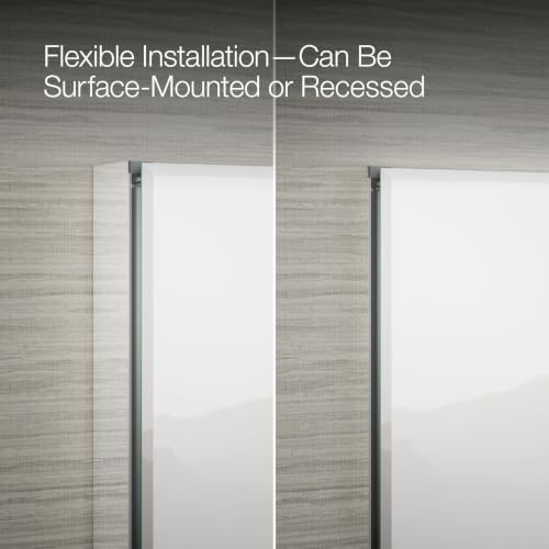 Frameless Bathroom Mirror Medicine Cabinet (Beveled Edge / 20 in. x 26 in.)