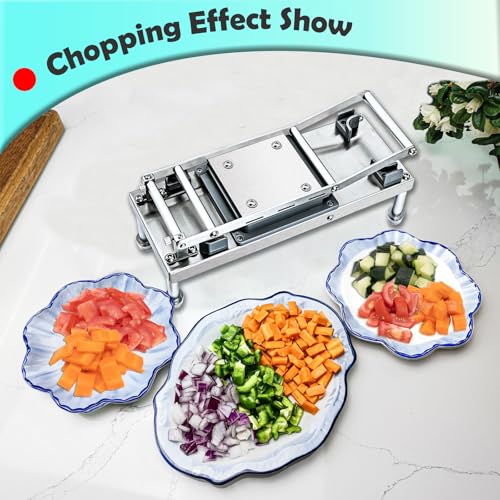 Vegetable Chopper Veggie Cutter Onion Food Potato Tomato Dicer With Blade (4 Blades)