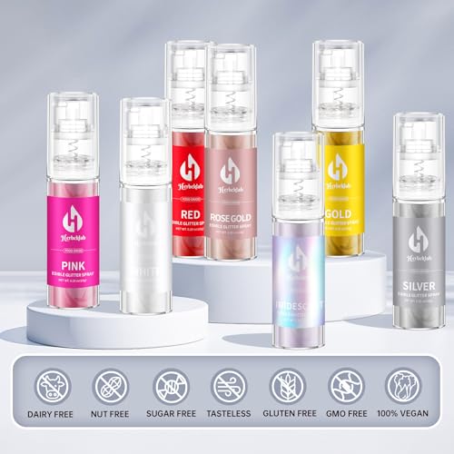 White Edible Glitter Spray (White)