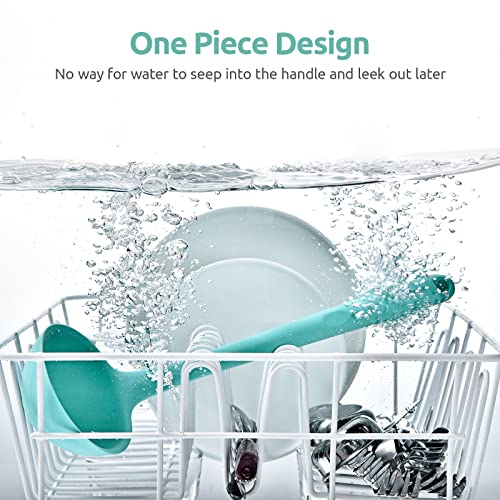 13 inch Silicone Soup Ladle (Large (4oz, 13in) / Aqua Sky)