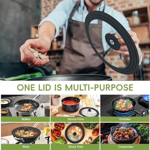 Universal Lid for Pots (Fit 9.5-10-11 Inch)