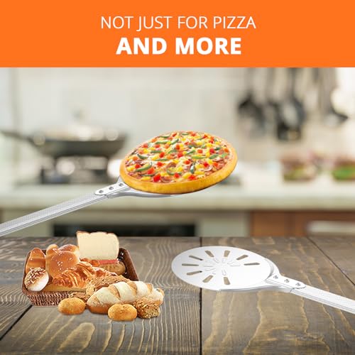 Pizza Turning Peel (8'' Turning Peel w/ Long Handle)