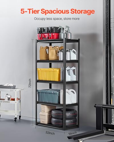 Storage Shelves (18" D x 32" W x 72" H)