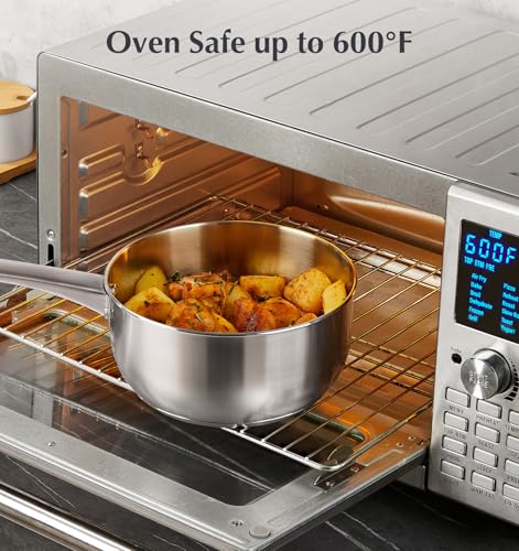 Stainless Steel Saucepan (Silver / 3 Quarts)