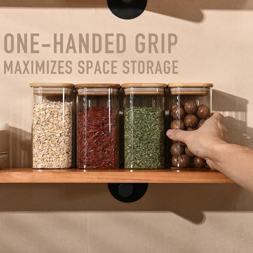 37oz 1.2Qt Rectangle Glass Storage Containers with Lids 4 (37oz*4)