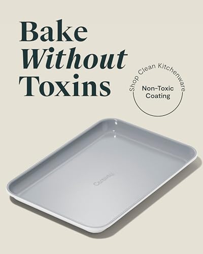 Non Stick Ceramic Small Baking Sheet Duo (White / 2x Small 9" x 13")