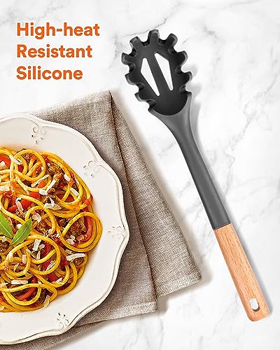 Silicone Pasta Fork (Gray)