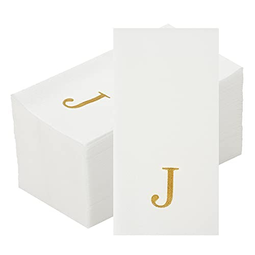 Linen Feel Paper Guest Towels (Gold / 2000 Count / J)