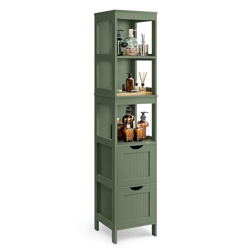 Bathroom Floor Cabinet (55.7"H / Forest Green)