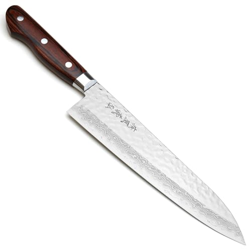 VG10 16 Layer Hammered Damascus Gyuto Japanese Chefs Knife (9.5")
