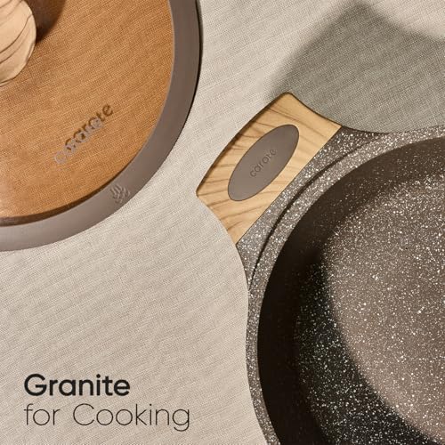 31pcs Nonstick Pots and Pans Set (Brown / 31 Piece)