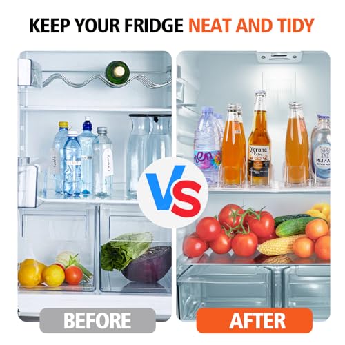 Stackable Soda Can Organizer for Refrigerator (4 Row)