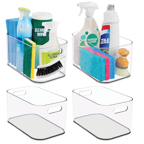 Bliss 10" x 6" Open Clear Pantry Organizer Bin (Set of 4)